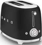 SMEG Toaster "TSF01BLMEU", schwarz, B:33cm H:20cm T:30cm, Toaster, Toaster