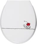 WC-Sitz ADOB "K&auml;fer", rot (wei&szlig;, rot), B:37cm H:5cm L:44cm, Duroplast,...