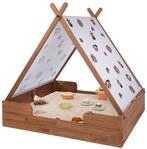 Sandkasten MUDDY BUDDY "Safari Seeker", braun, Sandk&auml;sten, Kinder, B/H/L: 120cm x