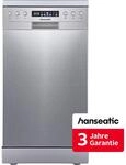 HANSEATIC Standgeschirrsp&uuml;ler "HG4585C10J7610DS", Energieeffizienz: C, silber