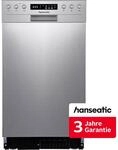 HANSEATIC Unterbaugeschirrsp&uuml;ler "HGU4582D97710DI", Energieeffizienz: D, silber