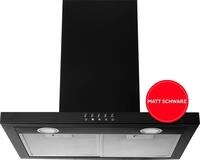 AMICA Kaminhaube "KH 17803 S", Energieeffizienz: A, schwarz (matt, schwarz), B:60cm