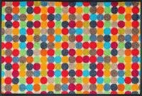 Fu&szlig;matte "Mikado Dots" Gr. 15, bunt, B:50cm H:7mm L:75cm, Kunstfaser, WASH+DRY BY