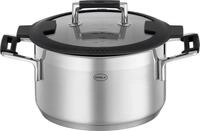 Kochtopf R&Ouml;SLE "SILENCE PRO", silber (silberfarben, schwarz), B:21,5cm H:12cm L:30cm
