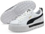 Sneaker PUMA "MAYZE LTH WN'S" Gr. 40,5, schwarz-wei&szlig; (puma wei&szlig;, puma...