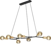 TRIO LEUCHTEN Pendelleuchte "CROSS", schwarz, 7, H: 150cm, Leuchten,