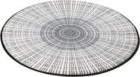 Teppich "Cascara" Gr. 43, grau, H:7mm &Oslash;:115cm, Kunstfaser, WASH+DRY BY KLEEN-TEX,