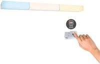 PAULMANN Wandleuchte "Luno", grau (aluminiumfarben), 1, H: 5,6cm, 1 Stk., Leuchten,