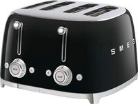 SMEG Toaster "TSF03BLEU", schwarz, B:33cm H:20cm T:30cm, Toaster, Toaster