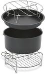 TEFAL K&uuml;chenmaschinen Zubeh&ouml;r-Set "f&uuml;r Hei&szlig;luftfritteuse Tefal Easy Fry XL", grau