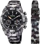 Chronograph FESTINA "Chrono Bike 2021 - Special Edition Connected", grau (grau,