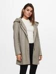 Kurzmantel ONLY "ONLSEDONA LIGHT COAT OTW NOOS", Damen, Gr. XS, braun (walnut