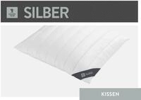 Baumwollkissen SPESSARTTRAUM "Silber", wei&szlig;, B:80cm L:80cm, Bettdecken Bezug: 100%
