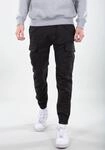 Cargohose ALPHA INDUSTRIES "Airman Pant", Herren, Gr. 33, N-Gr, schwarz, Web,