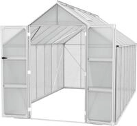 Gew&auml;chshaus VITAVIA "Domus 11500", silber (silberfarben), B:257cm H:253,9cm T:449cm,