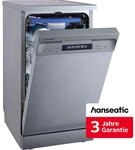 HANSEATIC Standgeschirrsp&uuml;ler "HG4585C107636RI", Energieeffizienz: C, silber