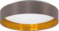 EGLO LED Deckenleuchte "Maserlo", braun (cappuccino), 1, &Oslash; 38cm H: 9cm, 1 Stk.,