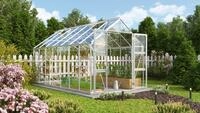 Gew&auml;chshaus VITAVIA "Domus 11500", silber (silberfarben), B:257cm H:253,9cm T:449cm,