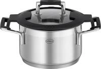 Kochtopf R&Ouml;SLE "SILENCE PRO", silber (silberfarben, schwarz), B:17cm H:10,5cm