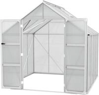 Gew&auml;chshaus VITAVIA "Domus 6700", silber (silberfarben), B:257cm H:253,9cm T:263cm,