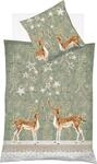 Bettw&auml;sche FLEURESSE "Aspen 4114", gr&uuml;n (forest), B/L: 155cm x 220cm, 1 Stk.,...