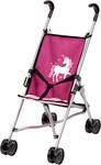 Puppenbuggy BAYER "bordeaux mit Einhorn", rot (bordeaux mit einhorn), Puppenwagen,