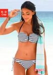 Bandeau-Bikini-Top VENICE BEACH "Summer", Damen, Gr. 36, Cup B, bunt (wei&szlig;, marine,