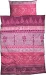 Bettw&auml;sche CASATEX "Indi", lila (winterberry), B/L: 135cm x 200cm, 1 Stk., 1...