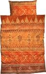 Bettw&auml;sche CASATEX "Indi", orange (terra), B/L: 200cm x 220cm, 1 Stk., 2 Stk.,
