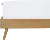 Spannbettlaken SCHIESSER "Jessi aus 100% Baumwolle", wei&szlig;, B:100cm L:200cm, Jersey,