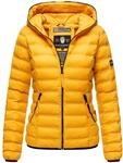 Steppjacke NAVAHOO "&Uuml;bergangsjacke Neevia", Damen, Gr. XS, gelb, Obermaterial: 100%