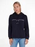 Kapuzensweatshirt TOMMY HILFIGER, Damen, Gr. M (38), blau (desert sky (dunkelblau)),