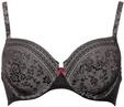B&uuml;gel-BH ANITA "B&uuml;gel BH Fleur", Damen, Gr. 105, Cup D, schwarz, Spitze,