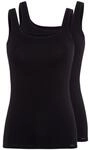 Unterhemd SKINY "Cotton Advantage", Damen, Gr. 42, N-Gr, schwarz, Obermaterial: 96%