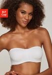 T-Shirt-BH LASCANA "Dirndl-BH, tr&auml;gerloser BH, Bandeau-BH", Damen, Gr. 75, Cup B,