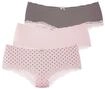 Panty LASCANA, Damen, Gr. 32/34, Jersey, rosa (rosa, uni, gepunktet, gestreift),