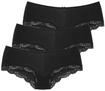 Panty LASCANA, Damen, Gr. 44/46, Jersey, schwarz, Jersey, Obermaterial: 95%