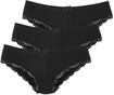 Slip LASCANA, Damen, Gr. 40/42, schwarz, Obermaterial: 95% Baumwolle, 5% Elasthan.
