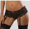 Slip LASCANA, Damen, Gr. 44/46, Spitze, schwarz, Spitze, Obermaterial: 90% Polyamid,