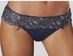 String LASCANA "Wanda Dessous", Damen, Gr. 32/34, Microtouch, blau (marine),