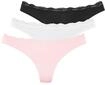 String LASCANA, Damen, Gr. 32/34, bunt (rosa, wei&szlig;, schwarz), Obermaterial: 95%