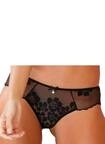 Slip, Damen, Gr. 40/42, Spitze, schwarz, Spitze, Obermaterial: 60% Polyamid, 30%