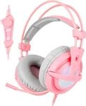 SADES Gaming-Headset "A6", pink, Kopfh&ouml;rer, Gaming-Headset