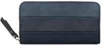 Geldb&ouml;rse TOM TAILOR "ELLEN Long zip wallet", Damen, blau, Lederimitat, clean,