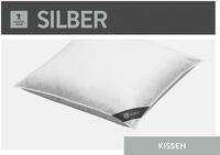 3-Kammer-Kopfkissen SPESSARTTRAUM "Silber", wei&szlig;, B:80cm L:80cm, Kopfkissen Bezug: