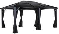 Pavillon SOJAG "Gazebo Meridien", grau (anthrazit, anthrazit), B/H/T: 485cm x 270cm x