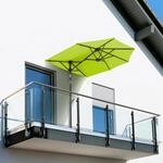 Balkonschirm SCHNEIDER SCHIRME "Salerno mezza", gr&uuml;n (hellgr&uuml;n), Obermaterial: 100%
