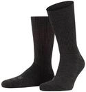 Socken FALKE "Walkie Ergo", Damen, Gr. 37-38, grau (anthra.mel (3080)), Obermaterial:
