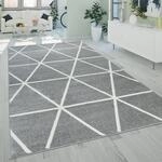 Teppich PACO HOME "Stella 401", grau, B:60cm H:16mm L:100cm, Polypropylen, Teppiche,