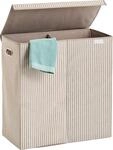 W&auml;schesortierer ZELLER PRESENT "Stripes", beige (natur), B:61,5cm H:63cm...